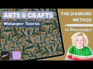 Arts & Crafts Wallpaper Tutorial in Procreate | Intermediate Level