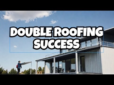 FINISHED DOUBLE ROOFING for My Container House! | Maintenance Tips & Roof Check Update
