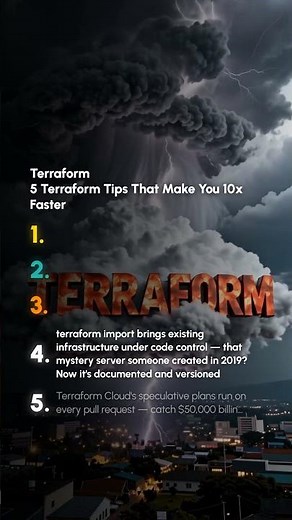5 Terraform Tips That Make You 10x Faster