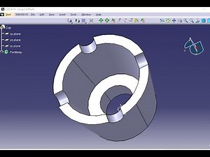 Screw Jack CATIA V5 Tutorial - Cap (Part 4)