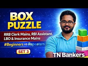 Exact Previous Year Box Puzzle for RRB Clerk Mains | Play at 1.5x Speed