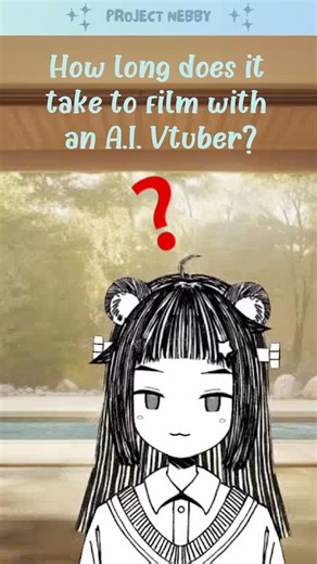 How long does it take to film with an AI vtuber? #ai #vtuber #aivtuber