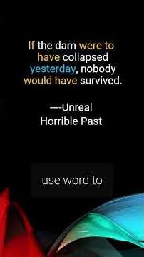 3rd Conditional for Unreal Past #learnenglish #learngrammar #bbenglish