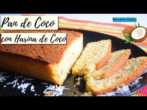 Pan Keto de Coco/ Harina de Coco / Receta Fácil
