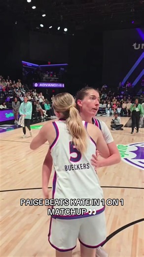 Never thought I’d see these two play 1on1 #unrivaled @Paige Bueckers