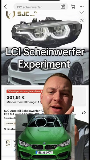 LCI Scheinwerfer für den F82 M4 testen #alibaba #f82 #m4 #scheinwerfer #lci