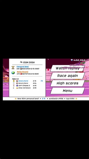 Speed Stars Game World Record Achievement