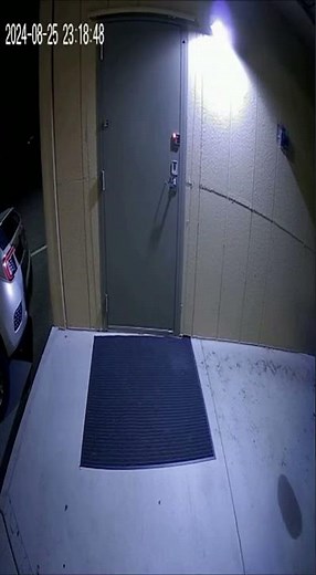 Scary Shadow Caught On Door Cam #scary #ghost #paranormal