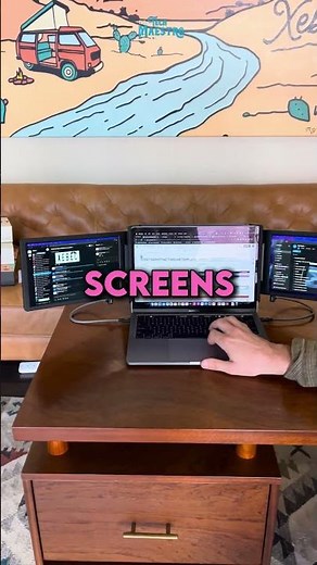 The Xebec Tri Screen 2 Monitor Folds