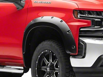 RedRock Silverado 1500 Pocket Style Fender Flares S114213 (19-21 Silverado 1500) - Free Shipping