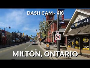 Milton, Ontario 4K Drive: Scenic Exploration of Charming Streets and Natural Beauty