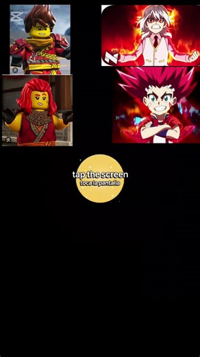 ‏ninjago vs beyblade kai Wyldefire vs shu aiger