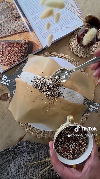 Whole Wheat Sourdough Bread with Chia, Flax & Sesame Seeds