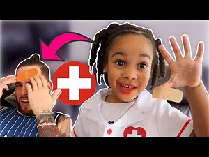 Doctor Girl Saves Daddy Kids Pretend Play