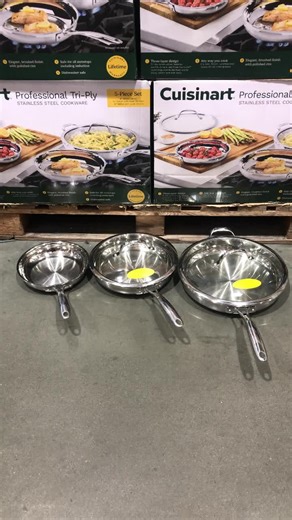 Costco Cuisinart Stainless Steel Skillet Set Deal