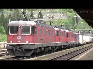 Bahnland Schweiz: Gotthardbahn/Ferrovia del Gottardo Nordrampe im Juli 2014 - Göschenen