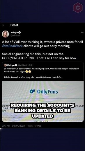 Amouranth gets hacked and loses $1 MILLION from Onlyfans!