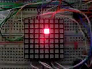 PWM dot matrix led display full scan