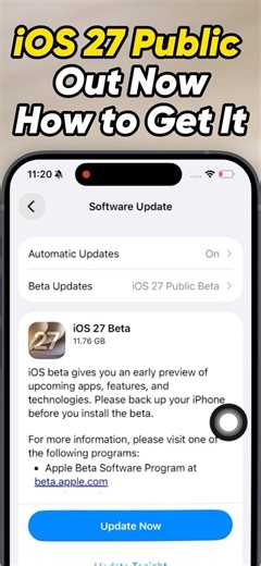iOS 27 Public Beta Released! How to Get iOS 27 Public Beta? - Free & Official