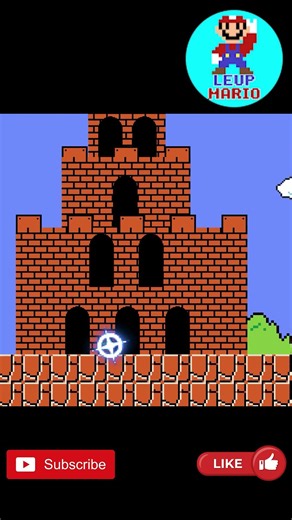 Mario destroys Bowser Castle