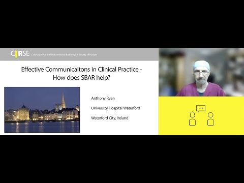 Clinical practice in IR: Effective communication in clinical practice - How does SBAR help?