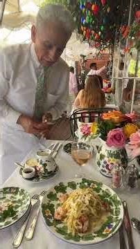 Homemade Tagliatelle Alfredo with shrimp 🦐🍝😍