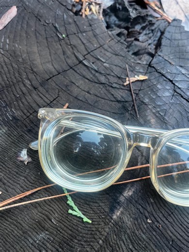 Vintage 1960’s Clear / Translucent Eyeglass Frames