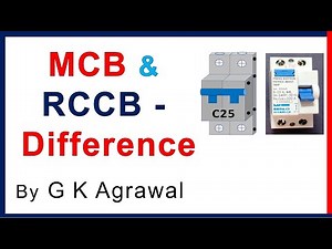 MCB & RCCB circuit breaker difference & connections
