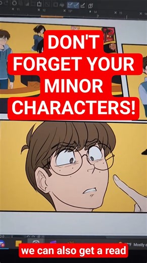 MINOR CHARACTERS ARE HUGE FOR WORLDBUILDING! #art #emotionalintelligence #writing #advice #comics