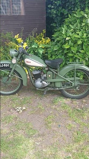 1949 BSA Bantam, first start of the year