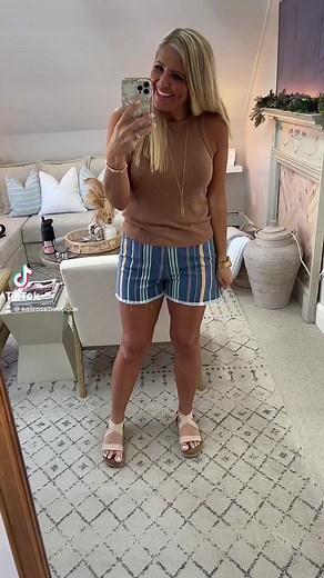 1.7K views · 24 reactions | “Sweet stripes shorts” available now in our Seaside collection. But they are selling out quick! #transformation #sizeinclusive #judyblues | Kali Rose Boutique | Facebook