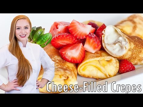 Cheese-Filled Crepes - Russian Nalesniki Recipe