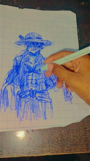 Draw Luffy #short #artistdrawing