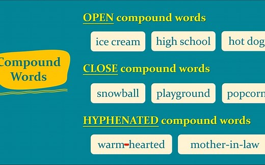 compound words in English 英语中的合成词