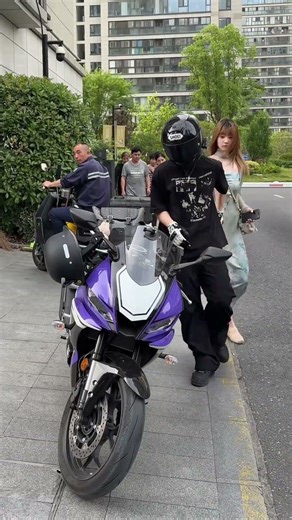 Bro, don't be mad, your girlfriend want ride moto with me! #motorcycle #love #moto #race #skate