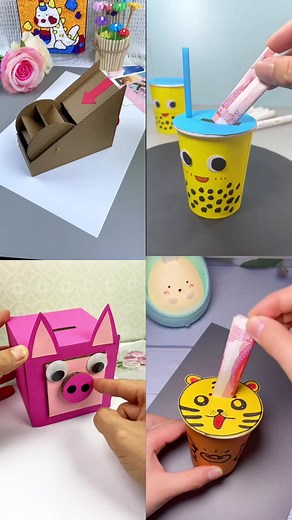 money box #diy #handmade #kidshandmade #childcrafts #giftideas #craft #easy #DIY #cute #funnyhandmade #kidscrafts #fyp #fypシ #foryou #foryoupage