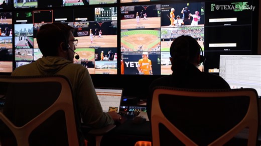 13K views · 68 reactions | Moody College of Communication - UT Austin and Texas Longhorns have teamed up to give students unparalleled access to live sports production roles, gaining the kind of experience that can launch careers.  Learn how classroom skills are coming to life in UT's new state-of-the-art facility, Texas Studios Powered by Dell Technologies: https://utex.as/4j6QvKS | The University of Texas at Austin | Facebook