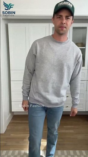 Light Steel Hanes EcoSmart Sweatshirt #mensstyle
