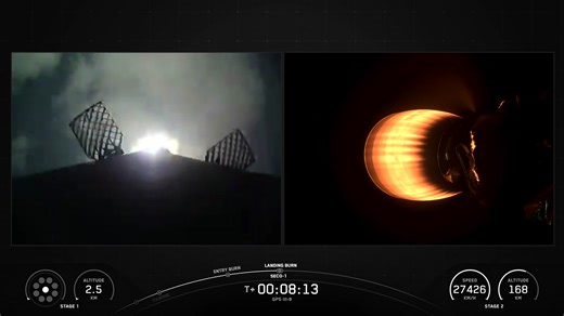 Falcon 9’s first stage lands on the A Shortfall of Gravitas droneship | SpaceX