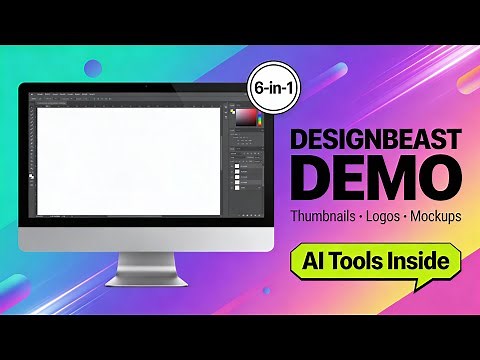 DesignBeast Demo: Create Thumbnails, Logos & Animations With 6-in-1 Design Suite