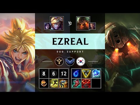 Ezreal Support vs Nautilus - KR Diamond Patch 25.17