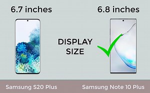 三星s20+和三星note10+参数对比