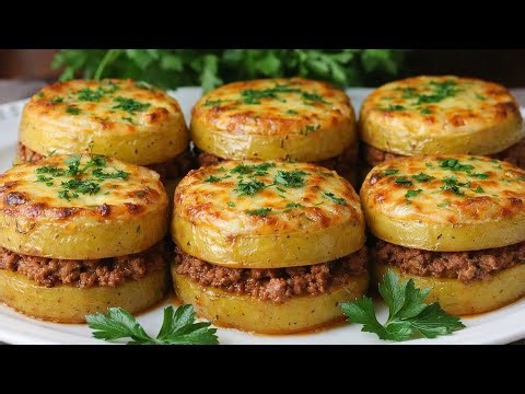 😋🔥Dinner in 10 minutes! I've Never eaten such delicious potato recipe! Potato and Ground beef!