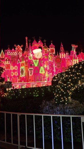 It's A Small World Christmas time #disneyland #fun #christmas