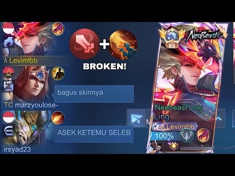 WTF DAMAGE!? LING NEOBEAST FASTHAND GAMEPLAY WITH EMBLEM FIGHTER AND GREAT DRAGON SPEAR IS BROKEN!!