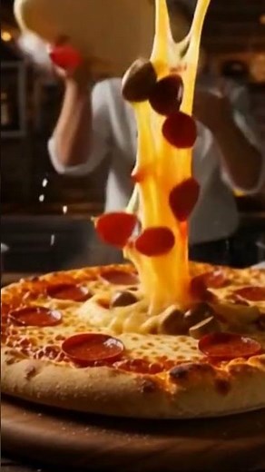 Hot & Cheesy Pizza Animation | Delicious 3D Food Art
