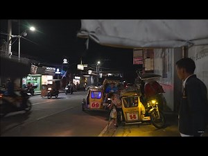 Philippines, tricycle night ride from SM SJDM to DLC III