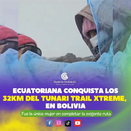🇪🇨🏃🏻‍♀️𝗘𝗰𝘂𝗮𝘁𝗼𝗿𝗶𝗮𝗻𝗮 𝗰𝗼𝗻𝗾𝘂𝗶𝘀𝘁𝗮 𝗹𝗼𝘀 𝟯𝟮𝗸𝗺 𝗱𝗲𝗹 𝗧𝘂𝗻𝗮𝗿𝗶 𝗧𝗿𝗮𝗶𝗹 𝗫𝘁𝗿𝗲𝗺𝗲, 𝗲𝗻 𝗕𝗼𝗹𝗶𝘃𝗶𝗮 ¡Orgullo ecuatoriano! La atleta riobambeña Yanna Guillin brilló en Cochabamba, Bolivia al conquistar el primer lugar general femenino del Tunari Trail Xtreme, convirtiéndose en la única mujer en terminar la exigente ruta de 32 km. Yanna se caracteriza por llevar su vestimenta tradicional y en esta competencia la fortaleza que venció el cansancio físico y mental, l