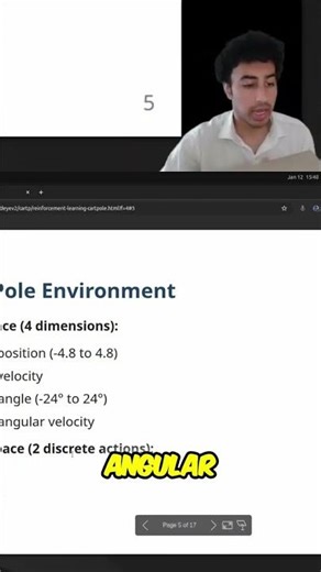 Cart-Pole Balance: Mastering the Angular Velocity Game! #shorts