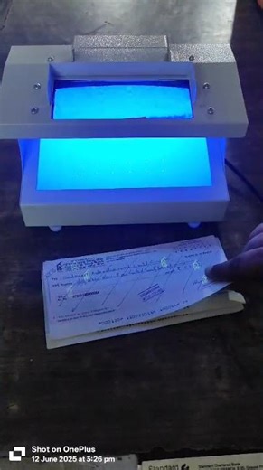 UV Machine for Cheque scanner
